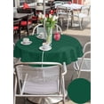 thumbnail image 5 of Outdoor Tablecloths with Umbrella Hole & Zipper, Dark Green Plaid Round Tablecloths 60 Inch, Country Vintage Abstract Striped Lattice Waterproof Table Cloth, Patio/Pool/Picnic Table Covers, 5 of 8