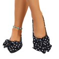 thumbnail image 6 of Willtoo Women Polka Dot Bow Ballet Flats Square Toe Shallow Slip On Mary Jane Shoes Lightweight Soft Sole Fashion Casual Flat Shoes, 6 of 6