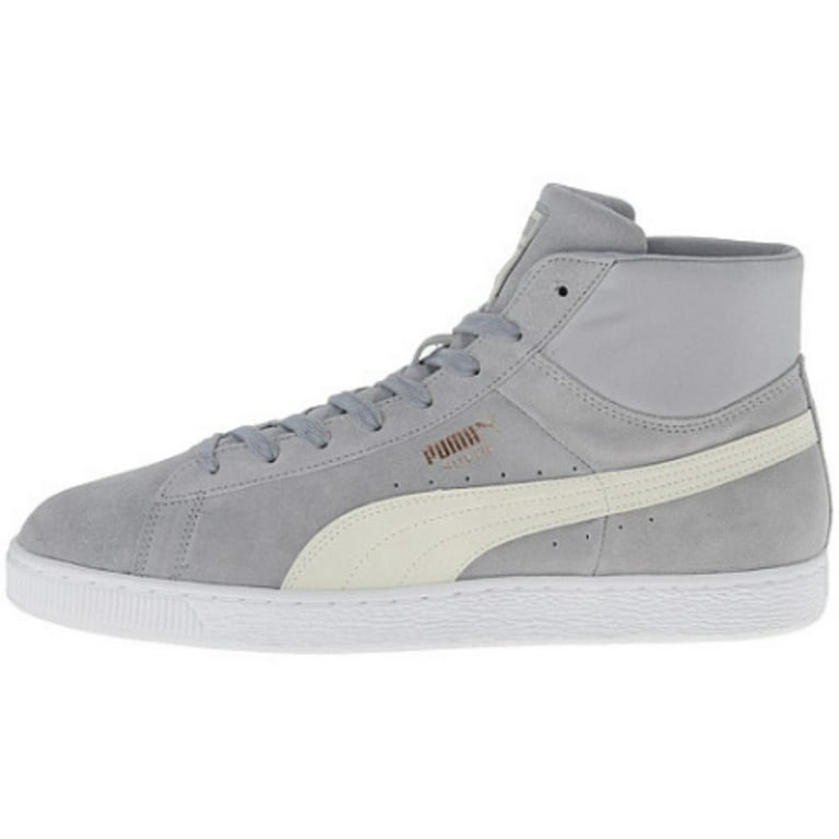 Puma Suede Mid Classic Mens Grey Sneakers Walmart.com
