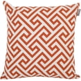 thumbnail image 2 of Accent Home Printed Cushion Covers Set of 4 - Decorative Square Throw Pillow Cover , Indoor & Outdoor Cotton Cushion Cases , Geometric Design Rust Pillowcases for Home Sofa - Bed - Couch 18 x 18 inch, 2 of 5