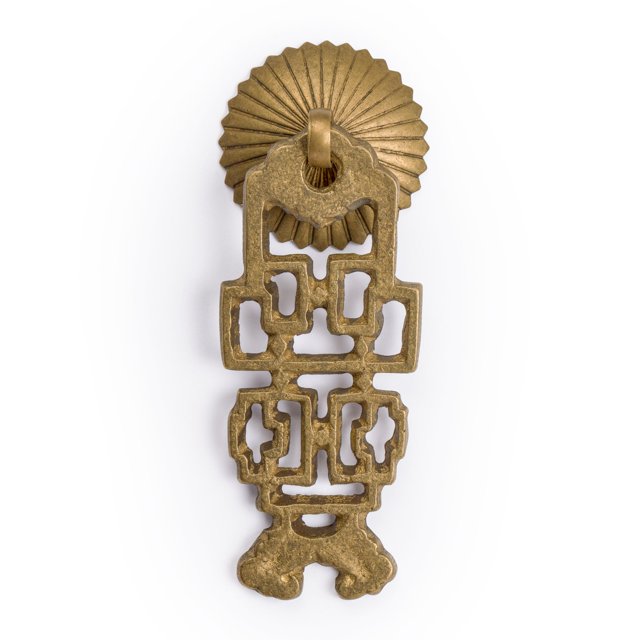 Hardware Philosophy Ancient Throne Brass Hardware Pulls 3.5-Inch - Set of 2 - Architectural, Interior Design, Furniture Cabinet Customization Hardware