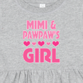 thumbnail image 4 of Inktastic Mimi and Pawpaw Girl Granddaughter Valentine Girls Baby Dress, 4 of 5