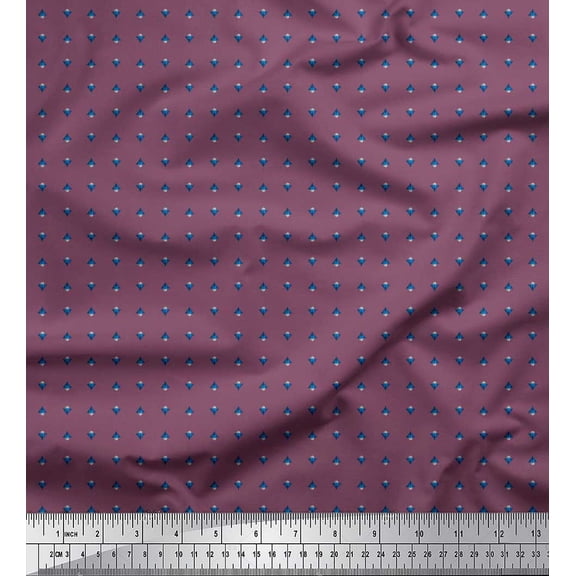 Soimoi Velvet Fabric Tree Shirting Print Sewing Fabric Yard 58 Inch Wide