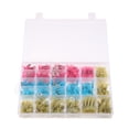 thumbnail image 2 of 480Pcs Conector De Alambre Del Encogimiento De Calor De Bricolaje Impermeable Terminales Automotrices Marinas Establece Azul Rojo Amarillo Con Caja De Plástico kusrkot Kit de conector de alambre termoencogible, 2 of 8