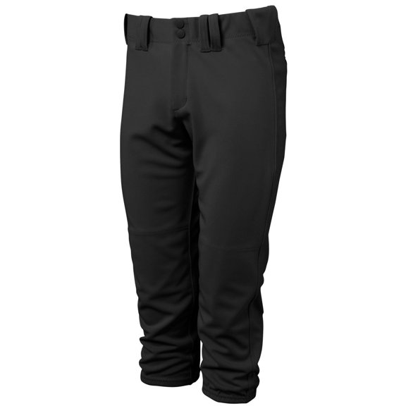Intensity Women's Home Run Low Rise Premium Belt Loop Fastpitch Softball Pant Black Xs
