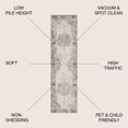 thumbnail image 3 of JONATHAN Y MODERN PERSIAN 2 x 8 Runner Rug, Rosalia Cottage Medallion - Brown/Cream, MDP402A-28, 3 of 9