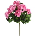 thumbnail image 2 of 1 Pcs Artificial Geranium Plant Realistic Silk Flowers for Outside UV Resistant Faux Geraniums Flowers for Indoor Outdoor Home Garden Office Decoration (Pink), 2 of 9