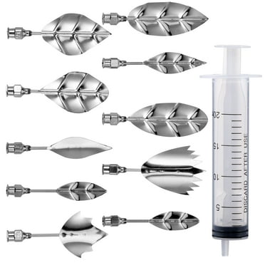 GOOHOCHY 11pcs Russian Piping Tips Icing Set Stainless Steel Fondant Frosting Tips 3d Jelly Cake Cupcake Decorating Supplies Baking Tool