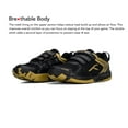 thumbnail image 6 of Hundred HBFS-3M045-1-5.0 Court Star Badminton Shoes for Kids - Black & Gold - Size 5 UK, 6 of 9