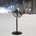 thumbnail image 2 of Achazel 24-Inch Pedestal Fan, 6450 CFM Heavy-Duty Metal Floor Fan with 3 Speeds, Oscillation & Adjustable Height, UL Listed, 2 of 7