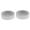 White M, variant on Milaget 2Pcs Worm Dish Mini Reptile Ceramics ( White 5x2cm ) White S