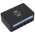 thumbnail image 1 of Bloque De Cargador USB C De 40 W, Concentrador De Estación De Carga Rápida De 6 Puertos Con 4 USB 1QC3.0 1 Tipo C Y Posición De Carga Inalámbrica, 1 of 7