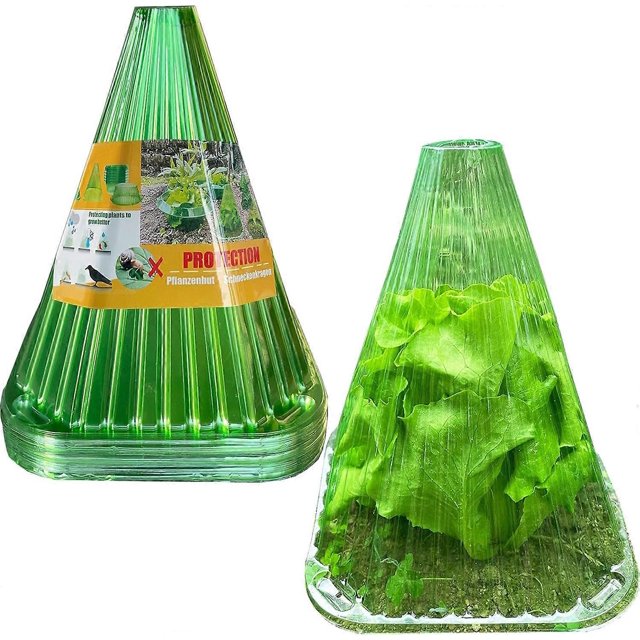 KAIYANG Campanas de jardín, paquete de 20 cubiertas reutilizables para campanas de plantas, campanas de vidrio para protección contra (verde)