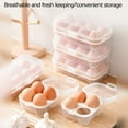 thumbnail image 4 of Dengmore Egg Holder Outdoor Portable Eggs Container Plastic Egg Storage Box Leakproof Shockproof Protection Egg Tray Carriage Dispenser for Camping Picnic Travel Kitchen Refrigerator, 4 of 5