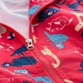 thumbnail image 4 of NOKIO Kids Boys' Windbreaker Jacket Boys' Lightweight Windproof Jackets Toddler Kids Girls Boys Long Sleeve Cartoon Windproof Coat Hooded Outwear Jacket Baby Girls Boys Zip-Up Jacket, 4 of 8