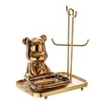 thumbnail image 4 of Bandeja de almacenamiento BLESIY colección de joyas escultura creativa de animales organizador colgante de mesa dorado, 4 of 8