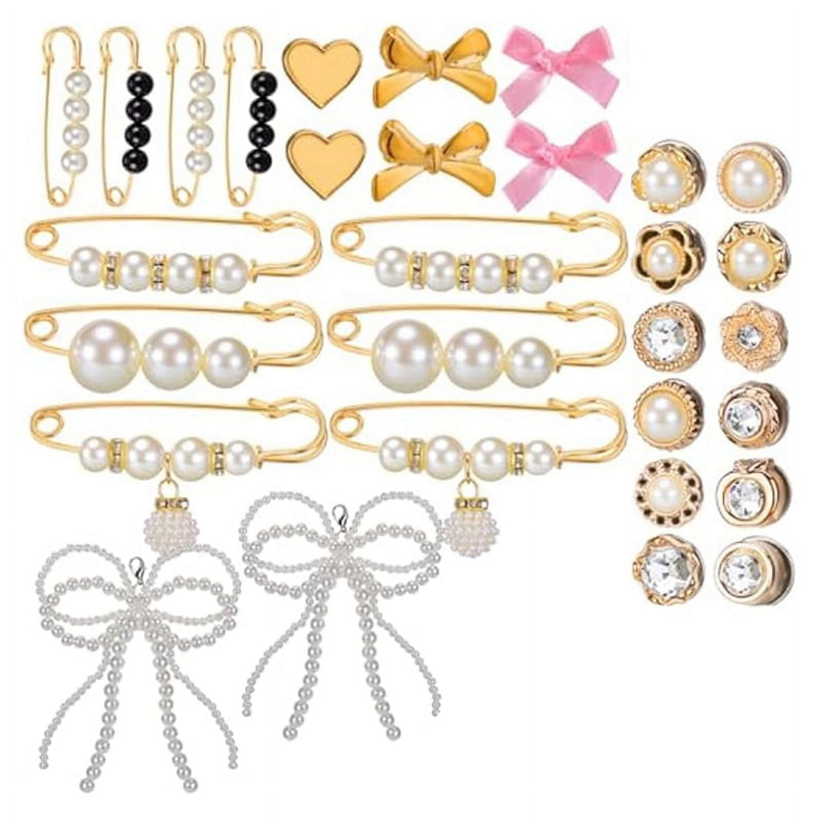 Safety Pins For Clothes 80-Piece Sock Charm Kit - Bling Safety
