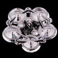 thumbnail image 3 of 1 botón de flor de cristal brillante con diamantes de imitación para hacer tú mismo. Gris negro, 3 of 8