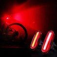 Bright USB Rechargeable Night Cycling Tail Light Waterproof Outdoor