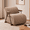 Brown, variant on MOONMISS Corduroy Accent Chair, Upholstered Lounge Armchair with Solid Wood Armrests & Minimalist Metal Frame for Living Room, Bedroom,Yellow