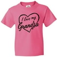 thumbnail image 3 of Inktastic I Love My Grandpa in Black Chalk Heart Youth T-Shirt, 3 of 5