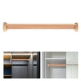 thumbnail image 4 of Oraceous Wooden Closet Rod for Hanging Clothes Closet Hanging Pole with 2 Ends Space Saving Closet Tension Rod Dowel Rod Heavy Duty Closet Bar with No Drilling Holder 40-50CM, 4 of 11