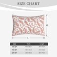 thumbnail image 3 of Plush Throw Pillow Covers, Paisley Pattern No.9095 Pillow Cases with Invisible Zipper, Breathable Microfiber Pillow Cases Standard Size for Sleeping Bedroom Sofa Living Room 20x30, 3 of 5