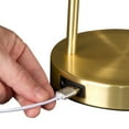 thumbnail image 2 of OttLite Wellness Series Direct LED Desk Lamp, Brass, Metal, 2 of 6