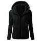 thumbnail image 1 of Tops de mujer, cárdigan informal de lana con cremallera de Color sólido a la moda para mujer de otoño e invierno, chaqueta cálida de manga larga con capucha Fridja  BV0+4262, 1 of 6