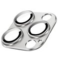 thumbnail image 1 of Premium Silver Lens Protector Aluminum Alloy Camera Guard for iPhone 13 Pro/Max, 1 of 8