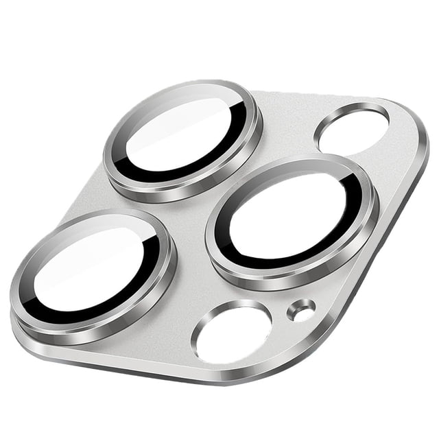 Premium Silver Lens Protector Aluminum Alloy Camera Guard for iPhone 13 Pro/Max