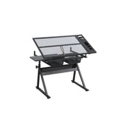 LANKANG Adjustable Artist Drafting Desk With Large Storage Space For Painting Crafting And Design Creation