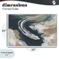thumbnail image 4 of Stupell Industries Modern Boat Wake From Above White Framed Giclee Art, 30 x 20, by Chromatic Storm Studio, 4 of 8