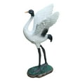 thumbnail image 3 of Outdoor Garden Statue Miniature Sculptures Crane Novelty Free Standing Bird Statues Decoy for Tabletop Lawn Home Swimming Pool Decoration 18cm, 3 of 9