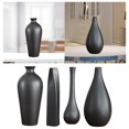 thumbnail image 1 of 4x Florero de cerámica negro Florero decorativo para interiores Maceta Decoración de oficina Estilo E Soledad florero de cerámica, 1 of 9
