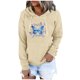 thumbnail image 1 of Sudadera para mujer Sudaderas con cuello redondo Moda Casual Impreso Blusa de manga larga Bolsillo Pullover Tops Sudaderas con capucha Odeerbi  ODB-5, 1 of 8