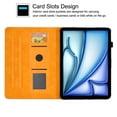 thumbnail image 2 of GSFY Case for 2024 iPad Air 11 Inch M2, PU Leather Slim Wallet Stand Protective Smart Shell Auto Sleep Wake for iPad Air 11 6th/ iPad Air 10.9 4th &5th/ iPad Pro 11 (2018-2022), Orange Blocks, 2 of 8