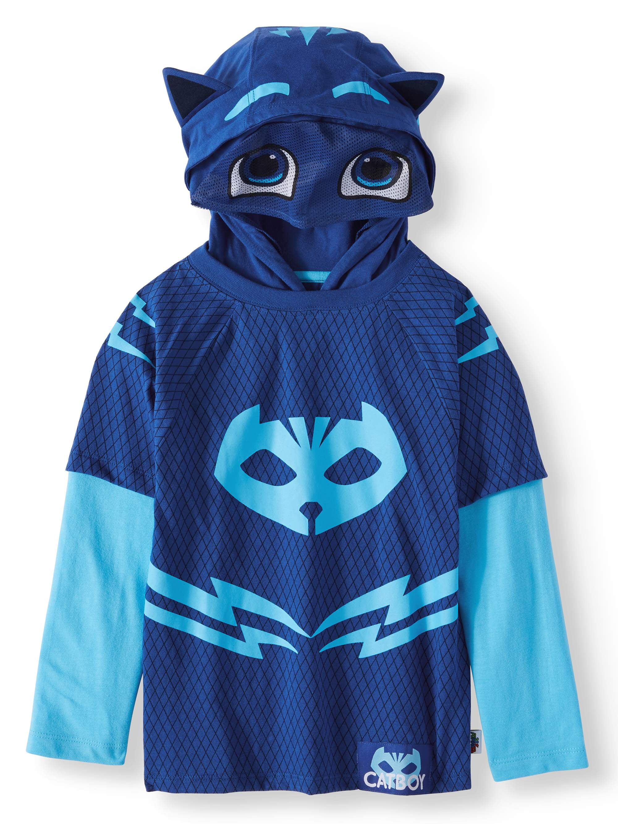 PJ Masks - PJ Masks Toddler Boys Catboy Costume Hooded Tee PJST013LSF ...