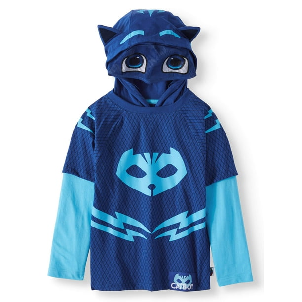 PJ Masks PJ Masks Toddler Boys Catboy Costume Hooded Tee PJST013LSF