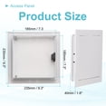thumbnail image 2 of Uxcell Drywall Access Panel 9x9 Inch, Aluminum Frame Wall Hole Cover Plumbing Access Doors with Click Open/Close Mechanism for Wall Ceiling, White, 2 of 7