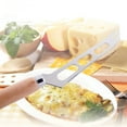 thumbnail image 4 of 1 Pcs Soft Cheese Knife, Extra Sharp Wavy Edge Serrated Kitchen Cheese and Tomato Knife, Multi-Use Cheese Server Knife for Tomato, Butter Cheese 10.23 x 0.98", 4 of 4