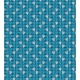 thumbnail image 3 of Ambesonne Abstract Duvet Cover Set, Graphic Triangular Layout, 2-Calking, Turquoise Blue, 3 of 7