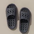 thumbnail image 2 of Mens Slippers,Men Slippers Soft Sole Breathable Comfort for Indoor Outdoor Home Hotel Shower Use,Slippers for Men,Grey,8.5, 2 of 3