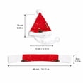 thumbnail image 3 of FAMTKT Christmas Porch Goose Statue Outfit with Red Christmas Hat Scarf, Yard Statue Goose Clothing Set for Garden Patio, Winter Holiday Outdoor Decor, 3 of 6