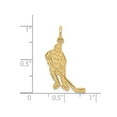 thumbnail image 3 of 10K Yellow Gold Hockey Player Charm Pendant Necklace with Chain, 3 of 4