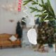 thumbnail image 5 of Colgante de pluma transparente Fiudx Decoraciones navideñas para árbol de Navidad, 5 of 6
