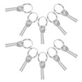 thumbnail image 5 of LEORX Tent Accessories Iron 10Pcs 3.14X1.38X0.79in, 5 of 8
