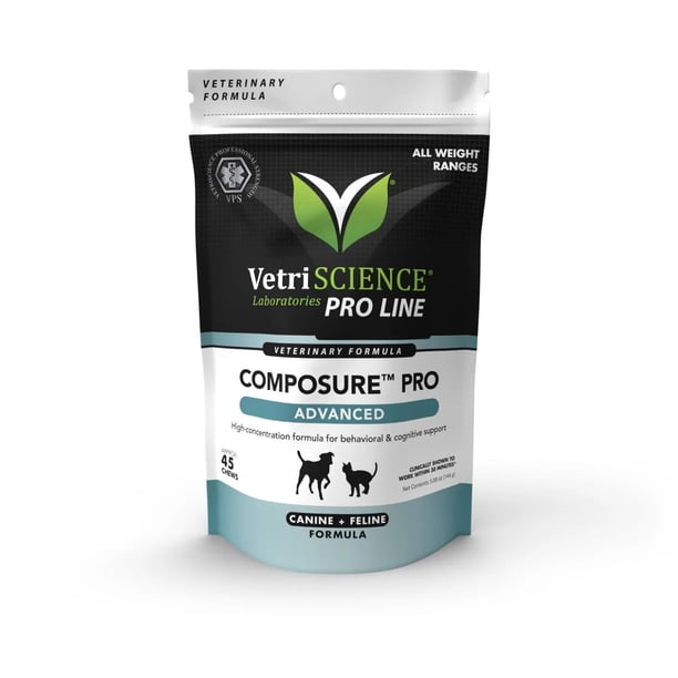 VetriScience Composure Pro Advanced - Advanced Calming Supplement for ...