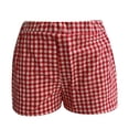 thumbnail image 7 of TAIAOJING Shorts For Women Casual Elastic Waist Casual Loose Checkered Shorts Pants, S-XL, 7 of 7