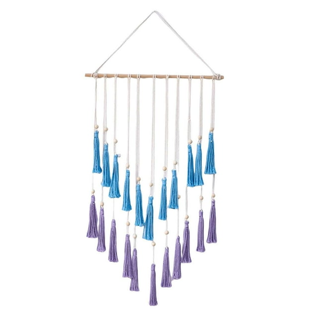 DOLITY Hanging Photo Display Macrame Wall Hanging Pictures Organizer Cards Holder Frame 50cmx100cm